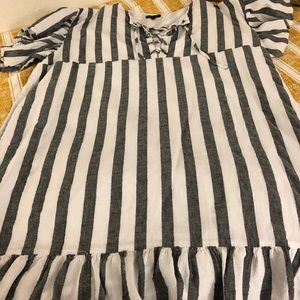 Who What Wear Striped Dress